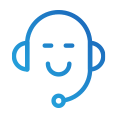 Headphone microphone icon representing Tour Mail Suite's team of marketers.